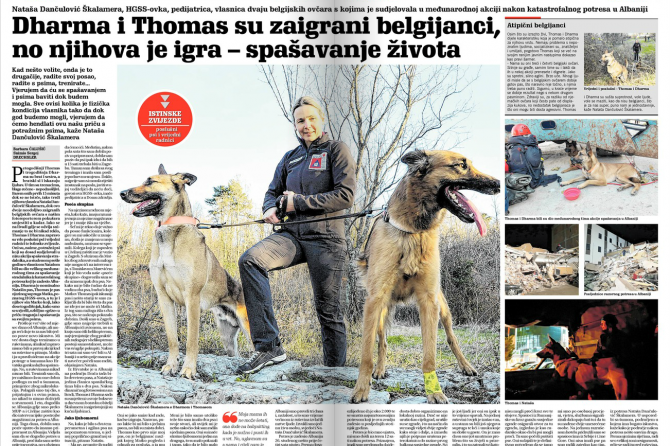 Pedijatrica Doma zdravlja PGŽ Nataša Dančulović Škalamera dio spasiteljskog tima nakon katastrofalnog potresa u Albaniji